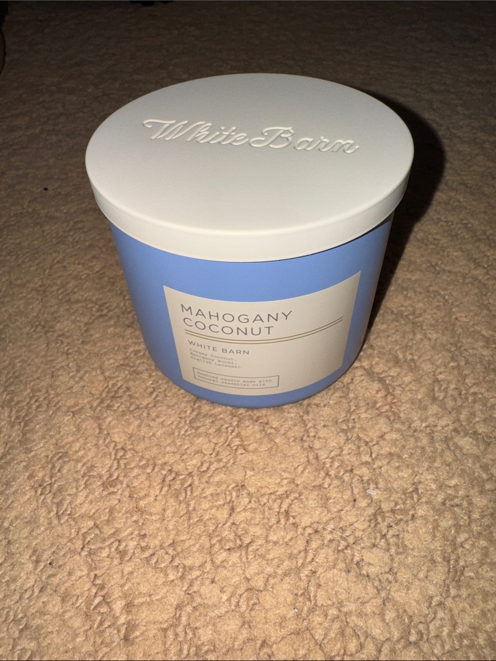 White Barn Mahogany Coconut 3 Wick Candle